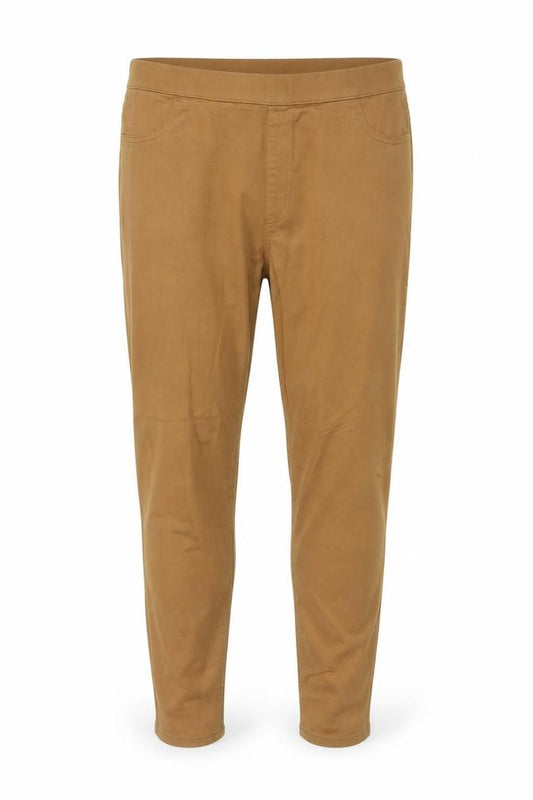 Front view of Marks & Spencer Men Brown UK 18 Long Skinny Stretch Jeggings Trousers