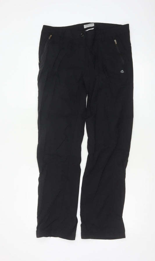 Craghoppers Women’s Black UK 14 Regular Stretch Hiking Trousers
