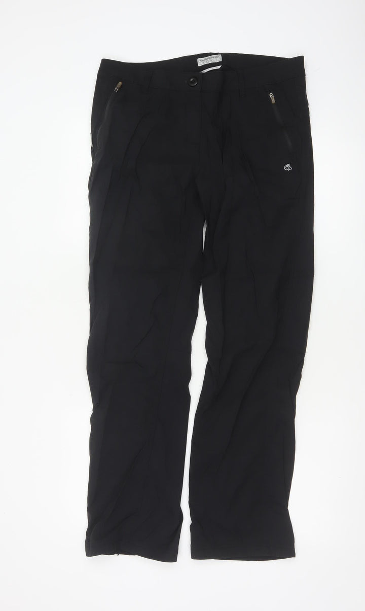 Craghoppers Women’s Black UK 14 Regular Stretch Hiking Trousers