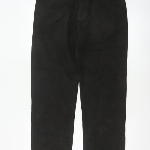 Marks and Spencer Men’s Black 32x31 Regular Fit Cotton Trousers