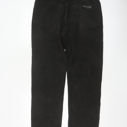 Marks and Spencer Men’s Black 32x31 Regular Fit Cotton Trousers
