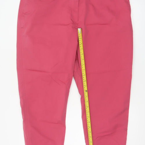 Marks & Spencer Women’s Pink Size 20 Tapered Ankle Trousers