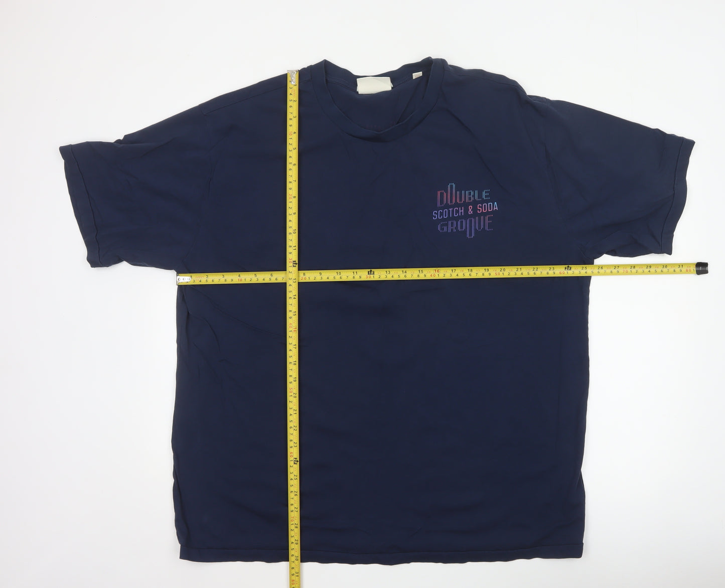 Scotch & Soda Men’s Navy 3XL Dance All Night Graphic T-Shirt