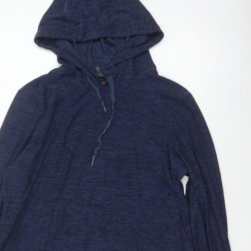 Kyodan Women’s Blue Medium Pullover Hooded Sweatshirt with Pockets