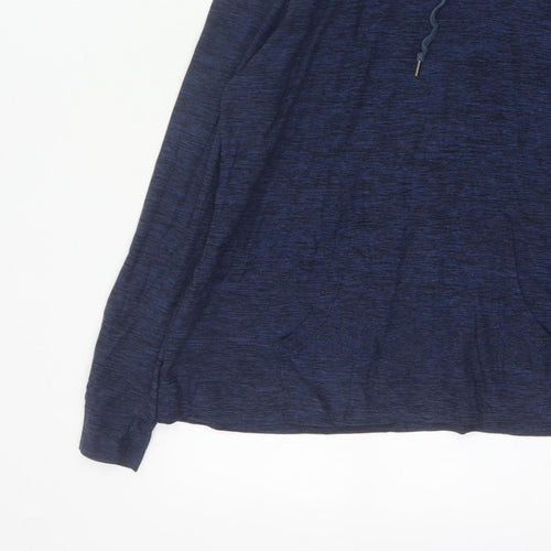 Kyodan Women’s Blue Medium Pullover Hooded Sweatshirt with Pockets