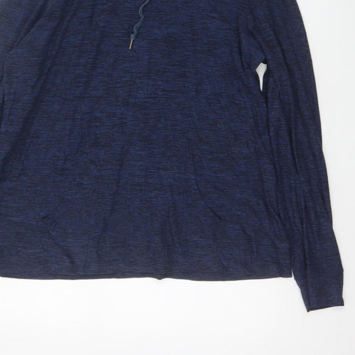 Kyodan Women’s Blue Medium Pullover Hooded Sweatshirt with Pockets