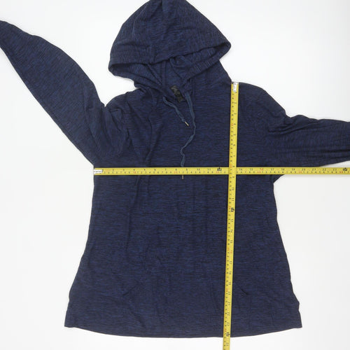 Kyodan Women’s Blue Medium Pullover Hooded Sweatshirt with Pockets