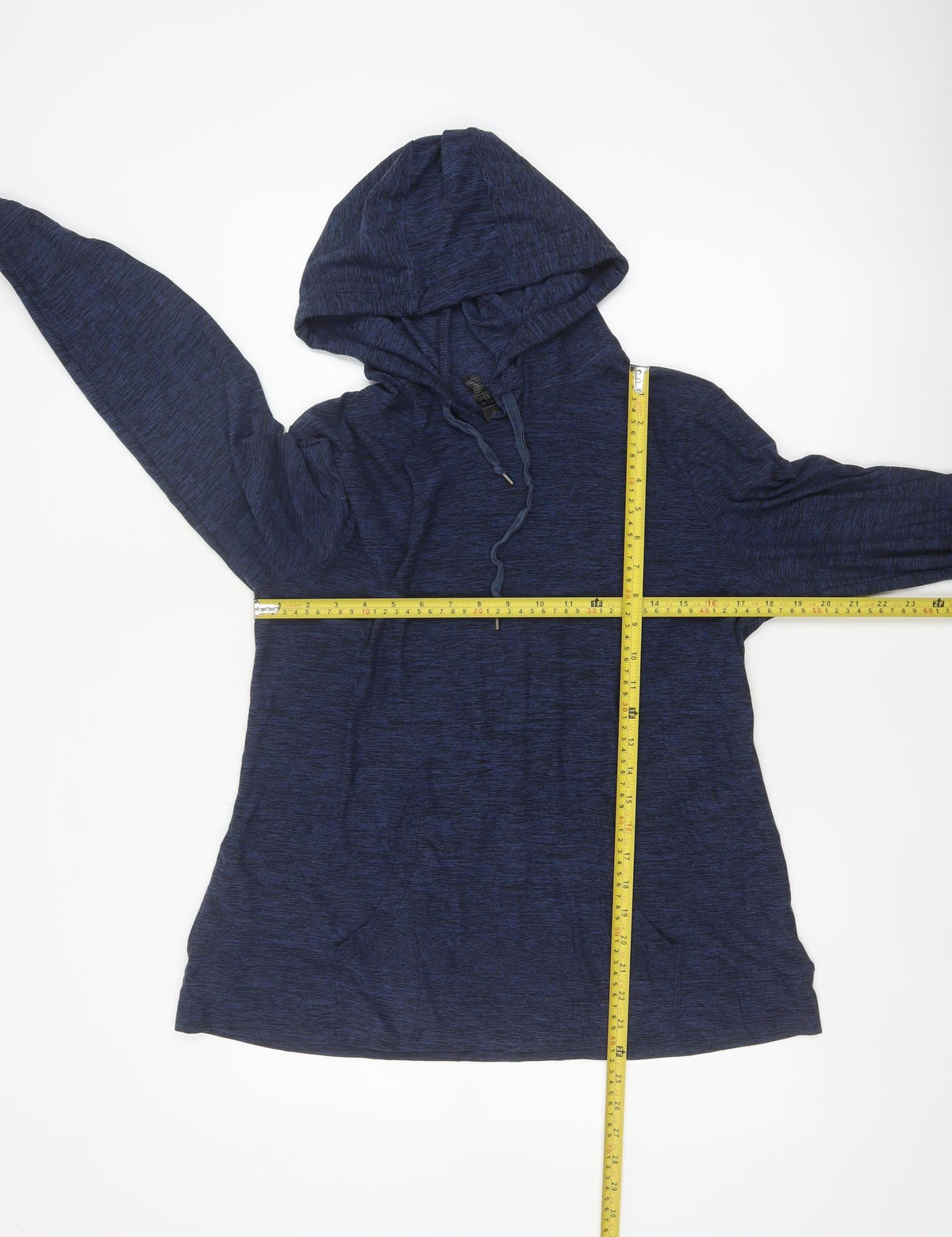 Kyodan Women’s Blue Medium Pullover Hooded Sweatshirt with Pockets