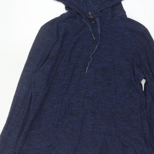 Kyodan Women’s Blue Medium Pullover Hooded Sweatshirt with Pockets