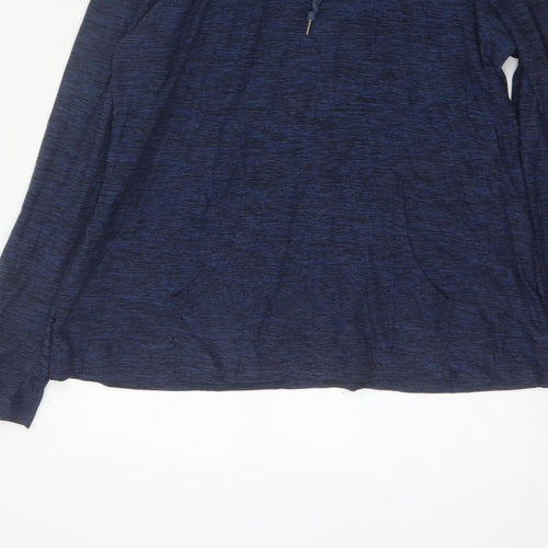 Kyodan Women’s Blue Medium Pullover Hooded Sweatshirt with Pockets
