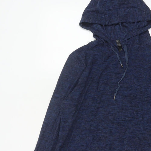 Kyodan Women’s Blue Medium Pullover Hooded Sweatshirt with Pockets