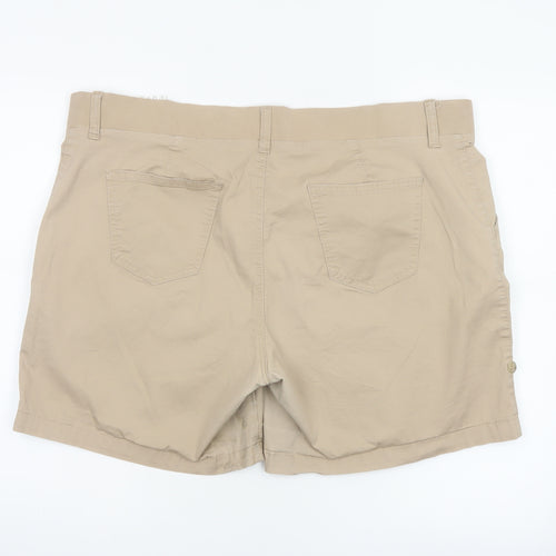 Riders by Lee Women’s Beige Cotton Stretch Shorts Size 20