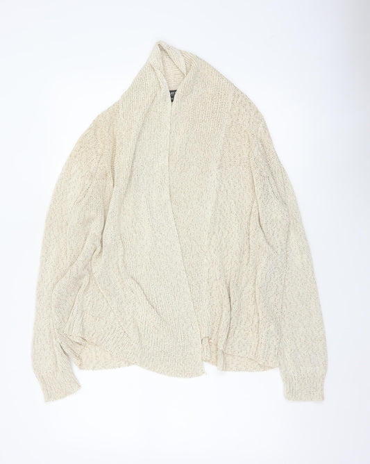 The Collection Debenhams Women's Ivory Size 20 Open Knit Cardigan