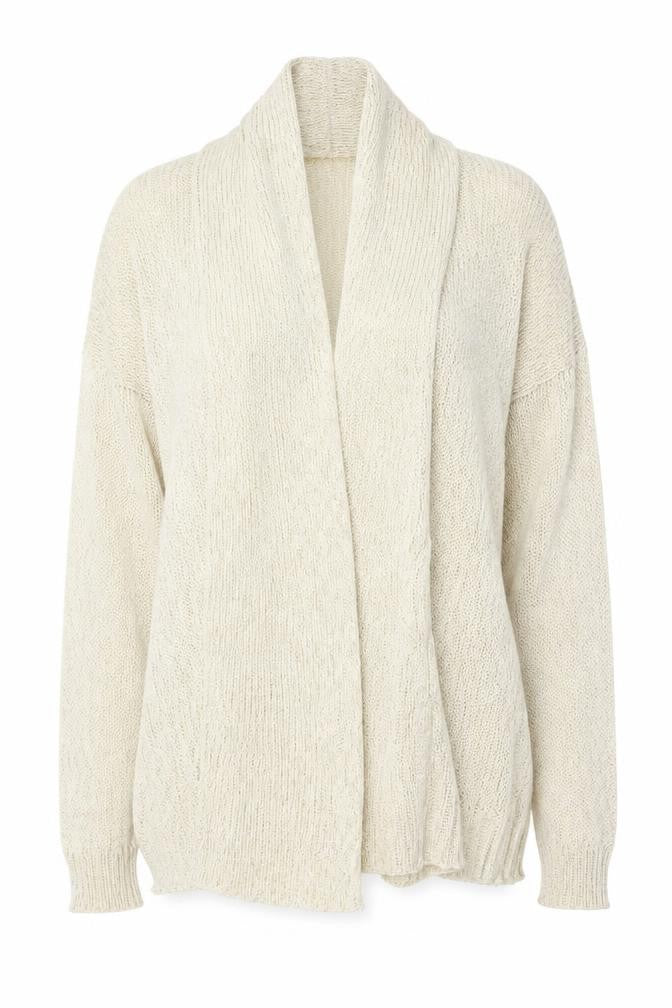 The Collection Debenhams Women's Ivory Size 20 Open Knit Cardigan