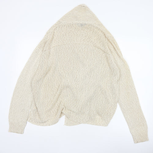 The Collection Debenhams Women's Ivory Size 20 Open Knit Cardigan