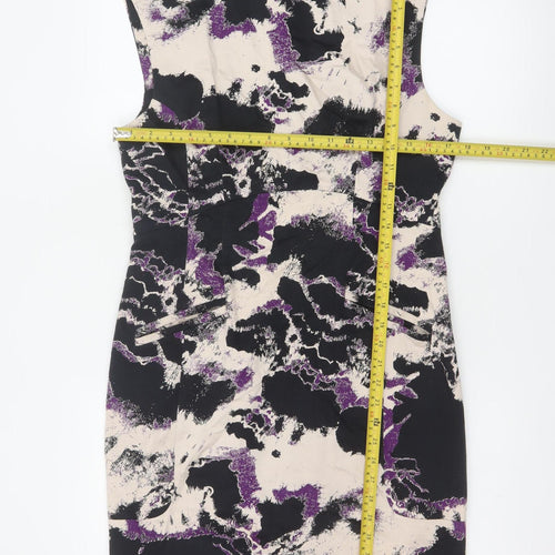 French Connection Women’s Multicoloured UK 14 Sheath Dress