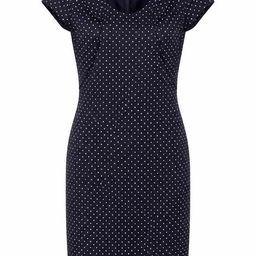 Singh Madan Women’s Blue Polka Dot UK 12 Midi Pencil Dress