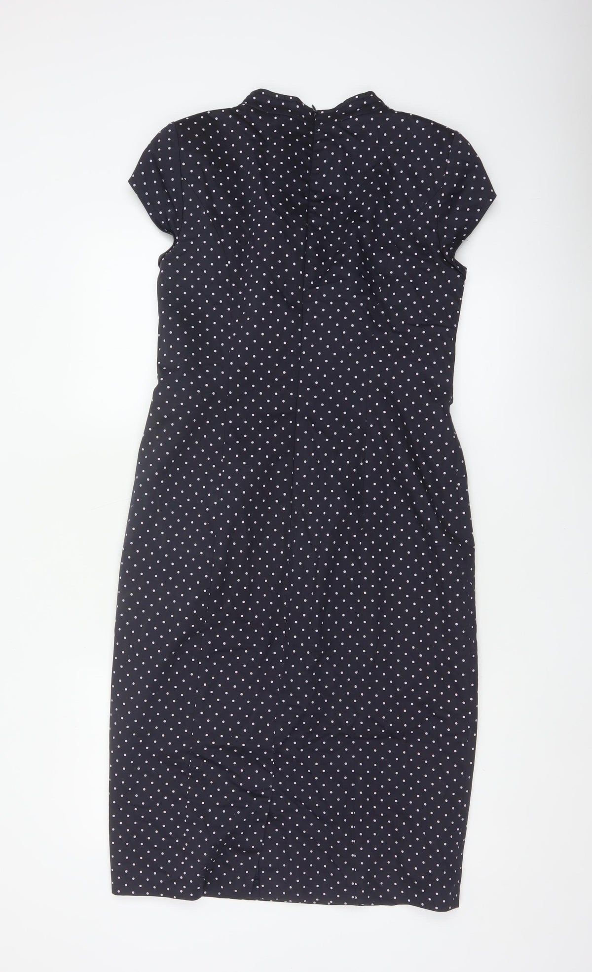 Singh Madan Women’s Blue Polka Dot UK 12 Midi Pencil Dress