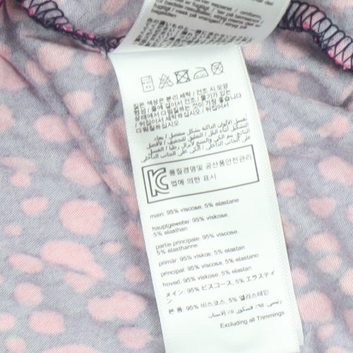 Joules Women’s Blue Pink Animal Print Fit & Flare Dress UK 12
