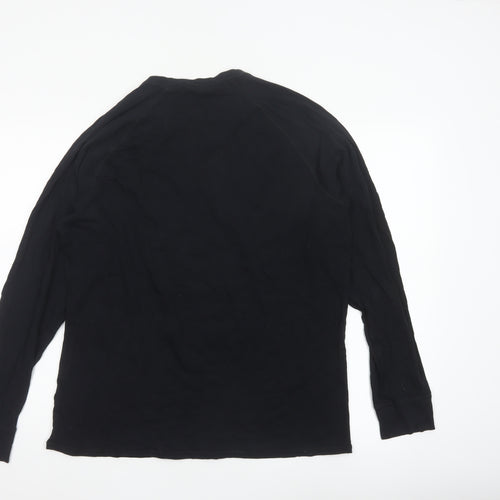 David Gandy for Autograph Men’s Black L Long Sleeve Henley Top