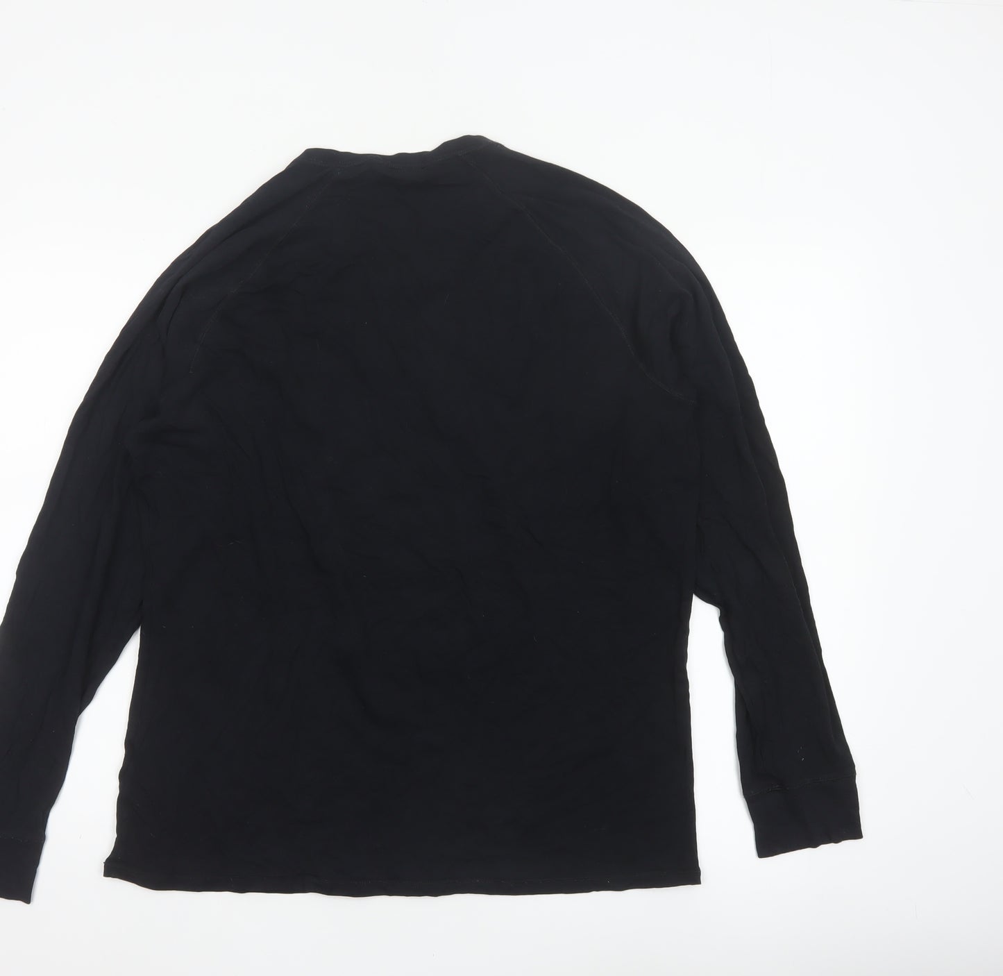 David Gandy for Autograph Men’s Black L Long Sleeve Henley Top
