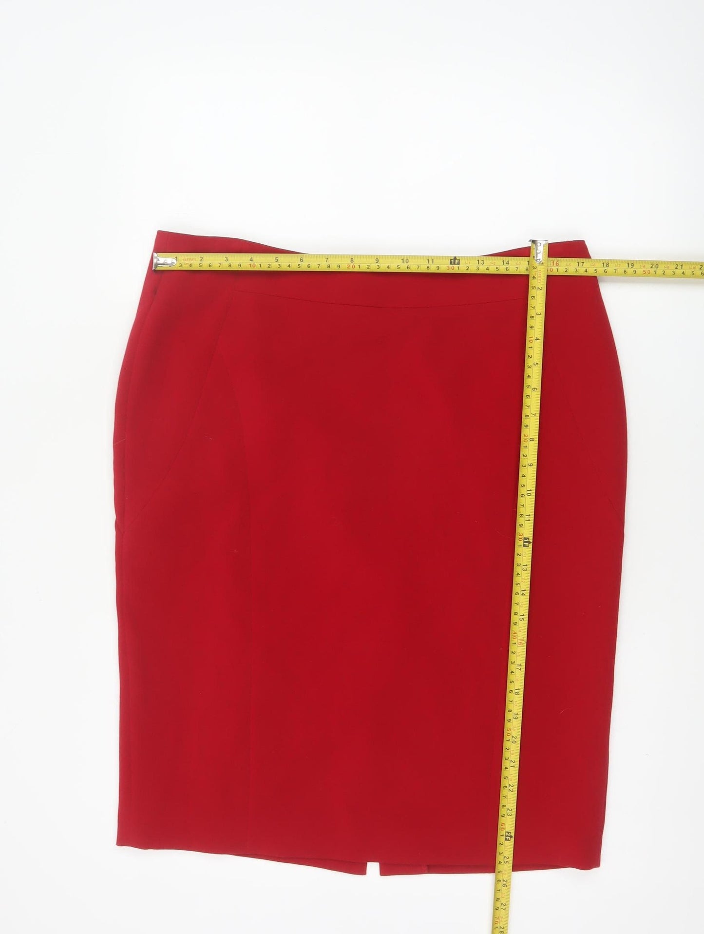 Atelier Gardeur Women Red UK 16 Pencil Knee Length Lined Skirt