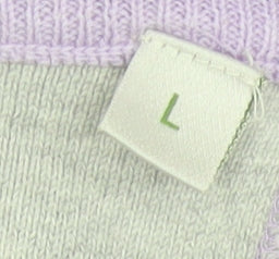 Cutter & Buck Men’s Purple L V-Neck Logo Cotton Blend Jumper