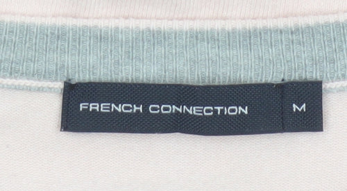 French Connection Men’s Pink M Crew Neck Cotton Knit Pullover Jumper