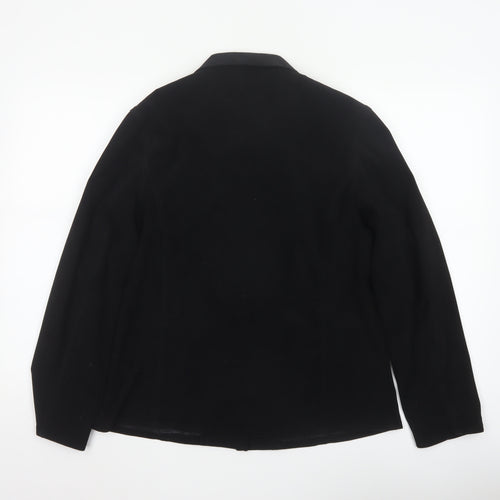 Orvis Women’s Black Small Button Front Collared Basic Jacket