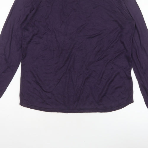 Next Women’s Purple Size 14 Crew Neck Raglan Knit Jumper
