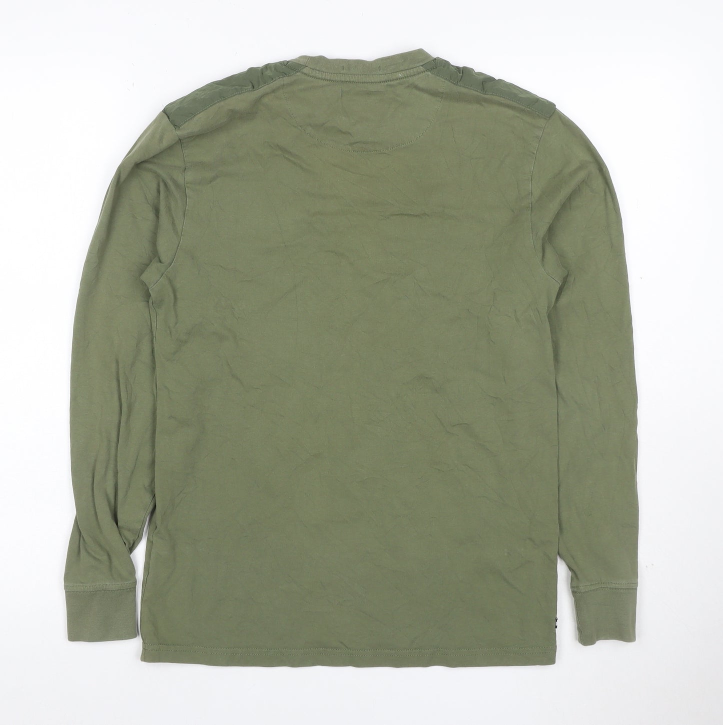 Men's Weekend Offender Green XS Long Sleeve Crew Neck Logo T-Shirt