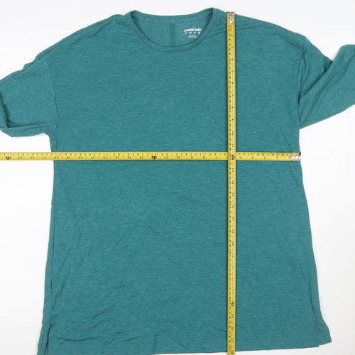 Lands' End Women Green UK 16 Modal Stretch Long Sleeve Tunic T-Shirt
