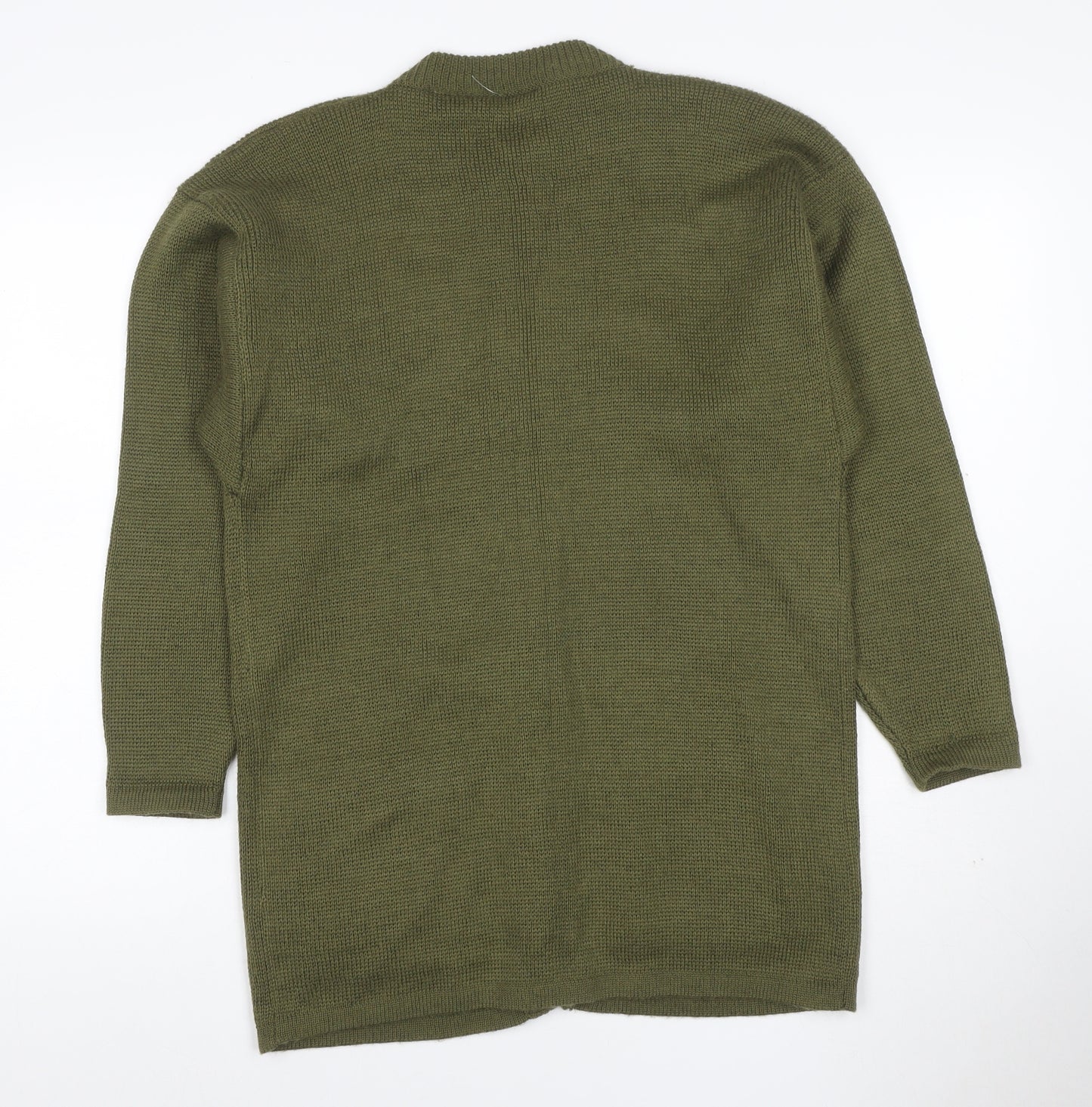 Mariella Women’s Green Size S Button Front Knit Cardigan with Pockets