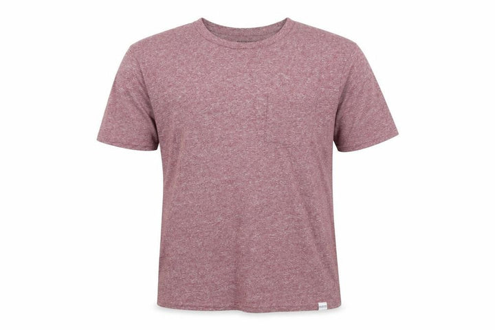 Pull&Bear Men’s Pink Marl Cotton Crew Neck Short Sleeve T-Shirt M