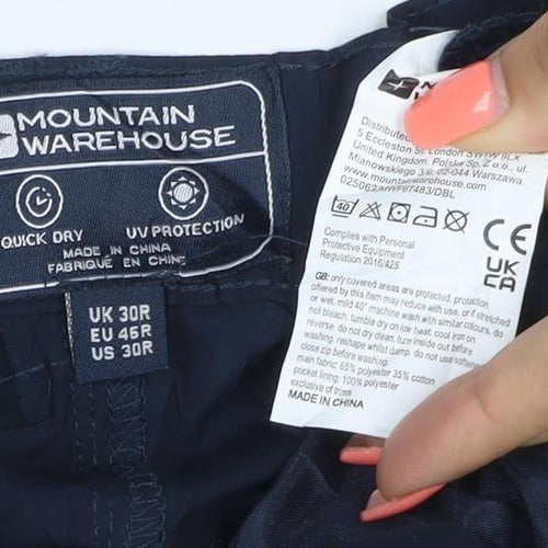 Mountain Warehouse Men's Blue 30R Walking Trousers