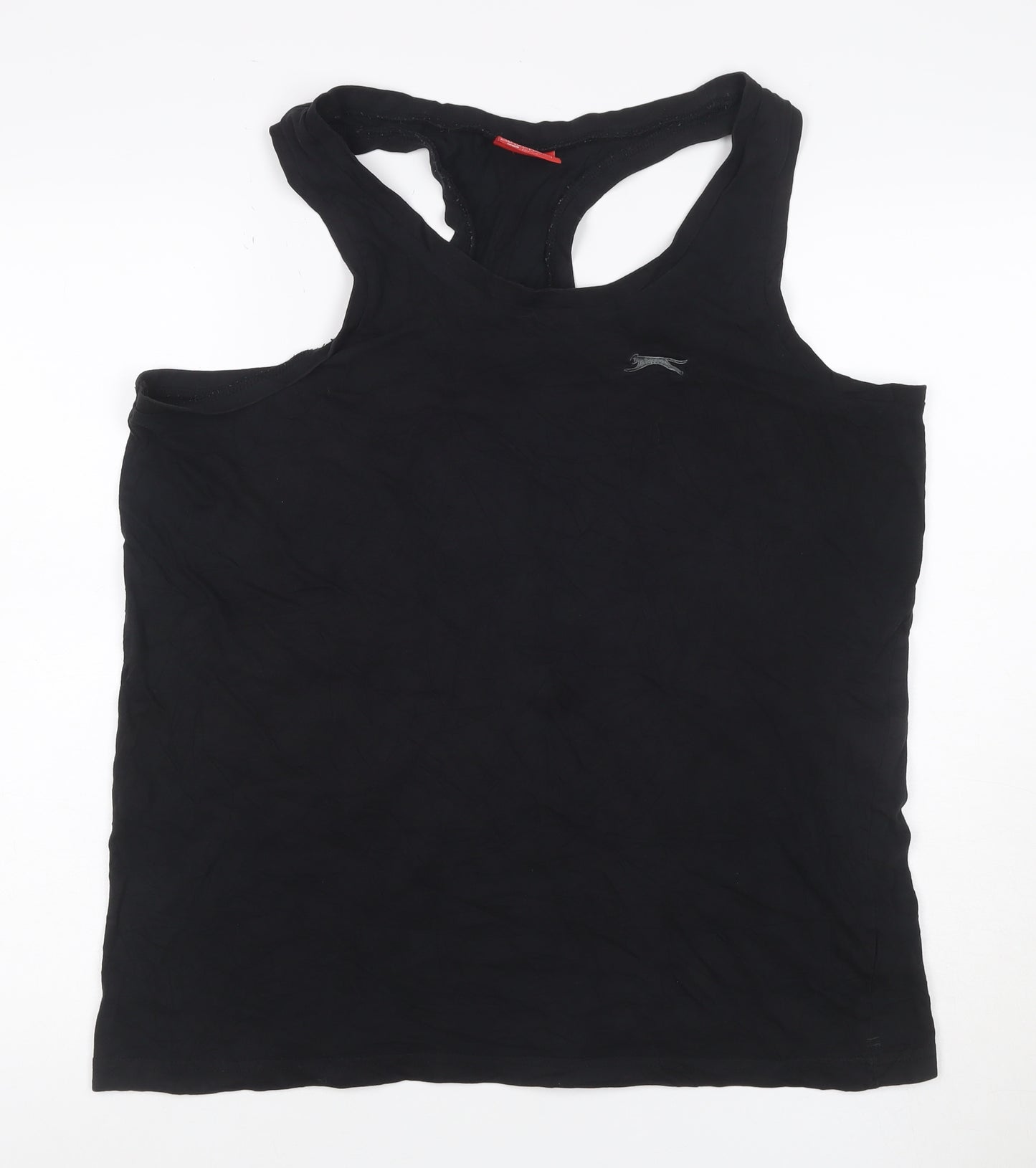 Slazenger Men's Black XL Sleeveless Cotton Racerback Sports T-Shirt