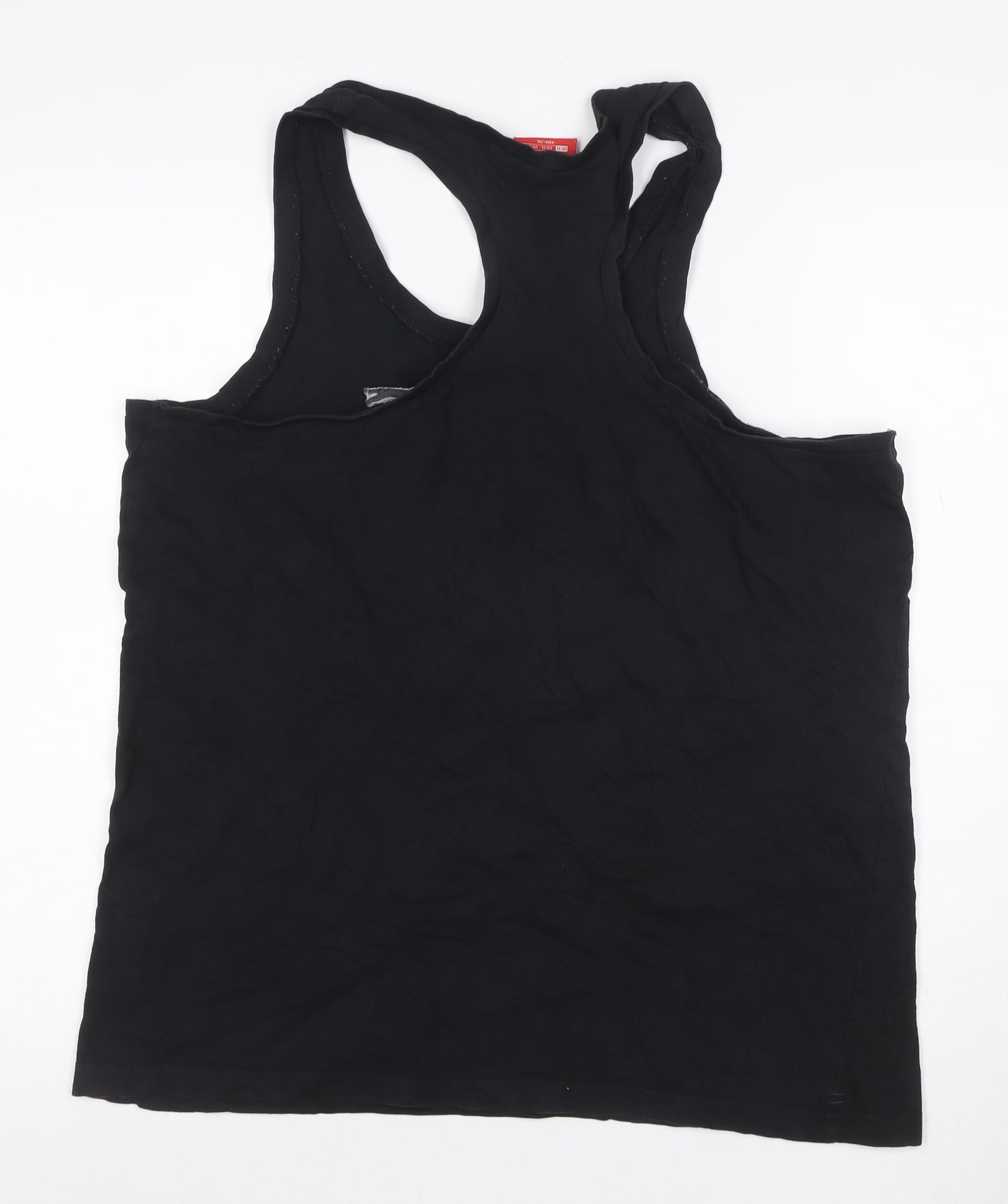 Slazenger Men's Black XL Sleeveless Cotton Racerback Sports T-Shirt