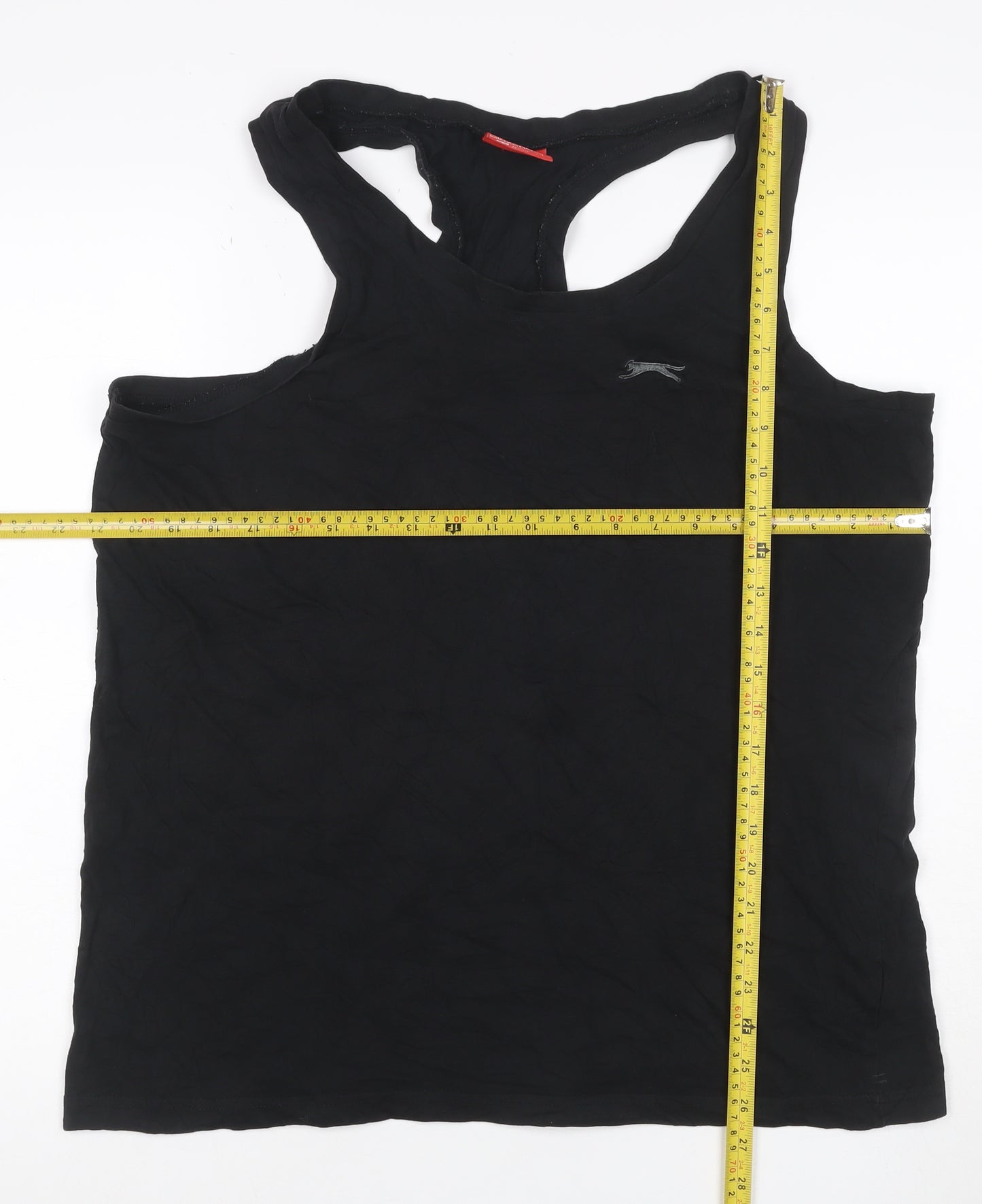 Slazenger Men's Black XL Sleeveless Cotton Racerback Sports T-Shirt