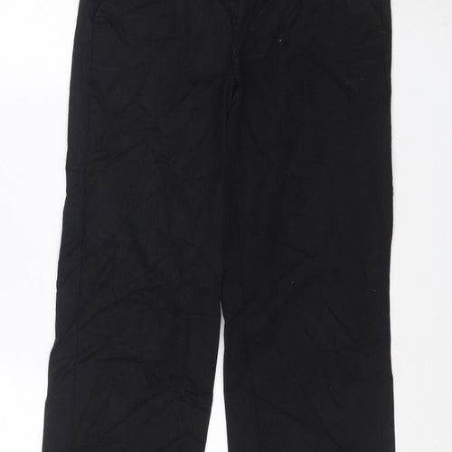 Dickies Men’s Black W24 Work Trousers Straight Leg Cotton Blend