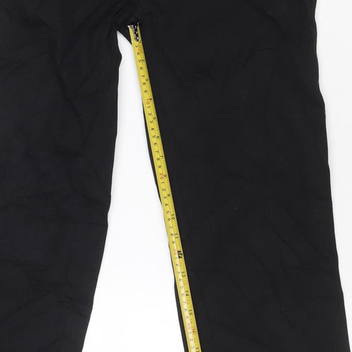 Dickies Men’s Black W24 Work Trousers Straight Leg Cotton Blend