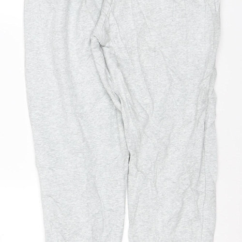 Nike Men’s Grey M Jogger Sweatpants Fleece Drawstring Logo