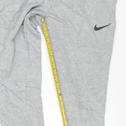 Nike Men’s Grey Dri-FIT L Jogger Sweatpants Elastic Waist