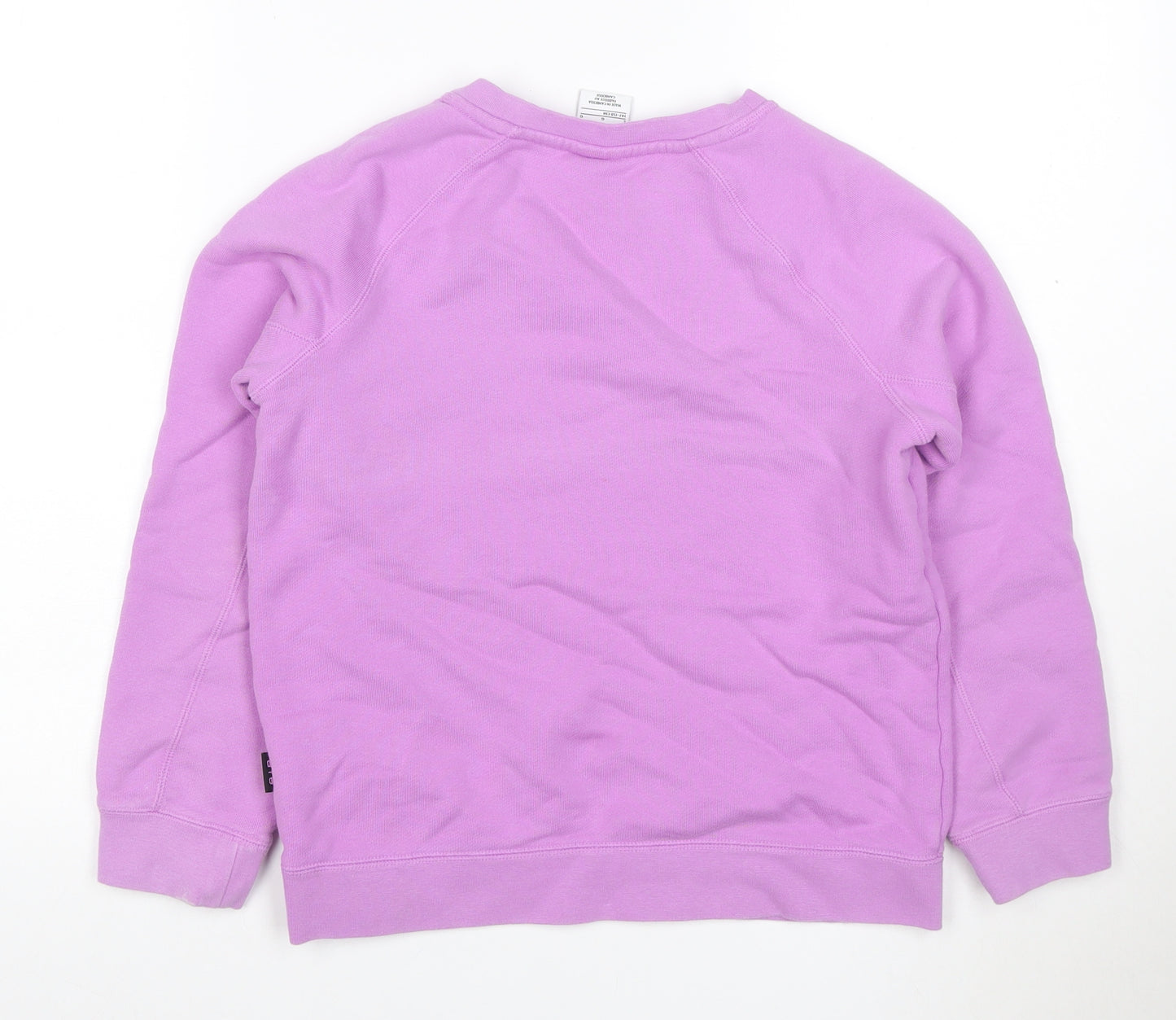 Nike Girls Purple 158cm Air Logo Embroidered Crew Neck Sweatshirt