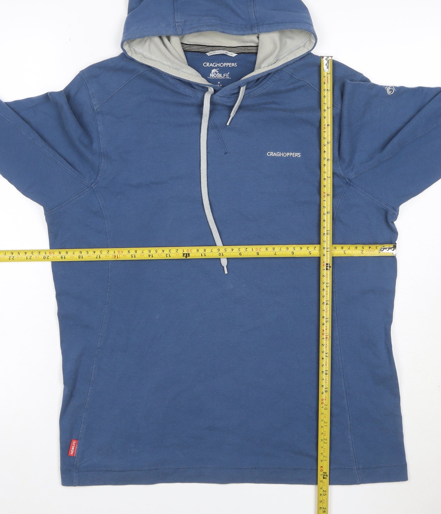 Craghoppers Men’s Blue M NosiLife Hooded Pullover Outdoor Hoodie