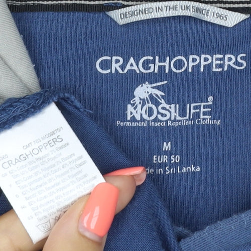 Craghoppers Men’s Blue M NosiLife Hooded Pullover Outdoor Hoodie