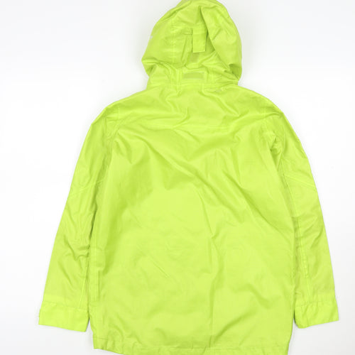 All Terrain Boys Green 13 Years Hooded Ski Jacket Full Zip