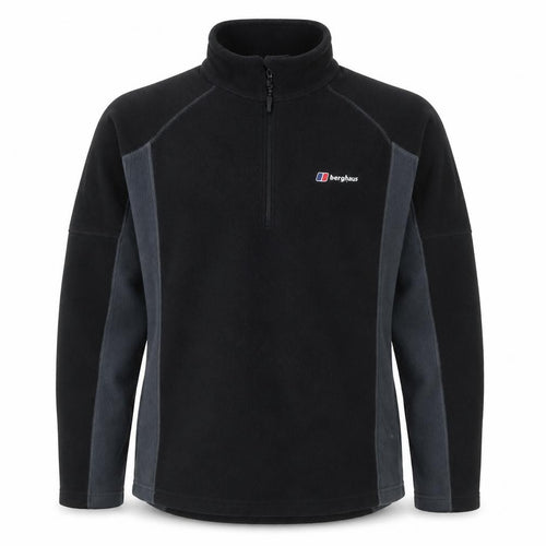 Berghaus Men’s Black Grey M 1/4 Zip Fleece Sweatshirt Hiking