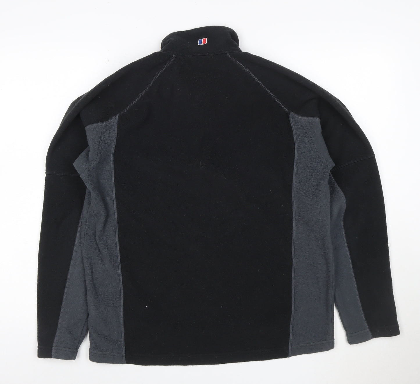 Berghaus Men’s Black Grey M 1/4 Zip Fleece Sweatshirt Hiking