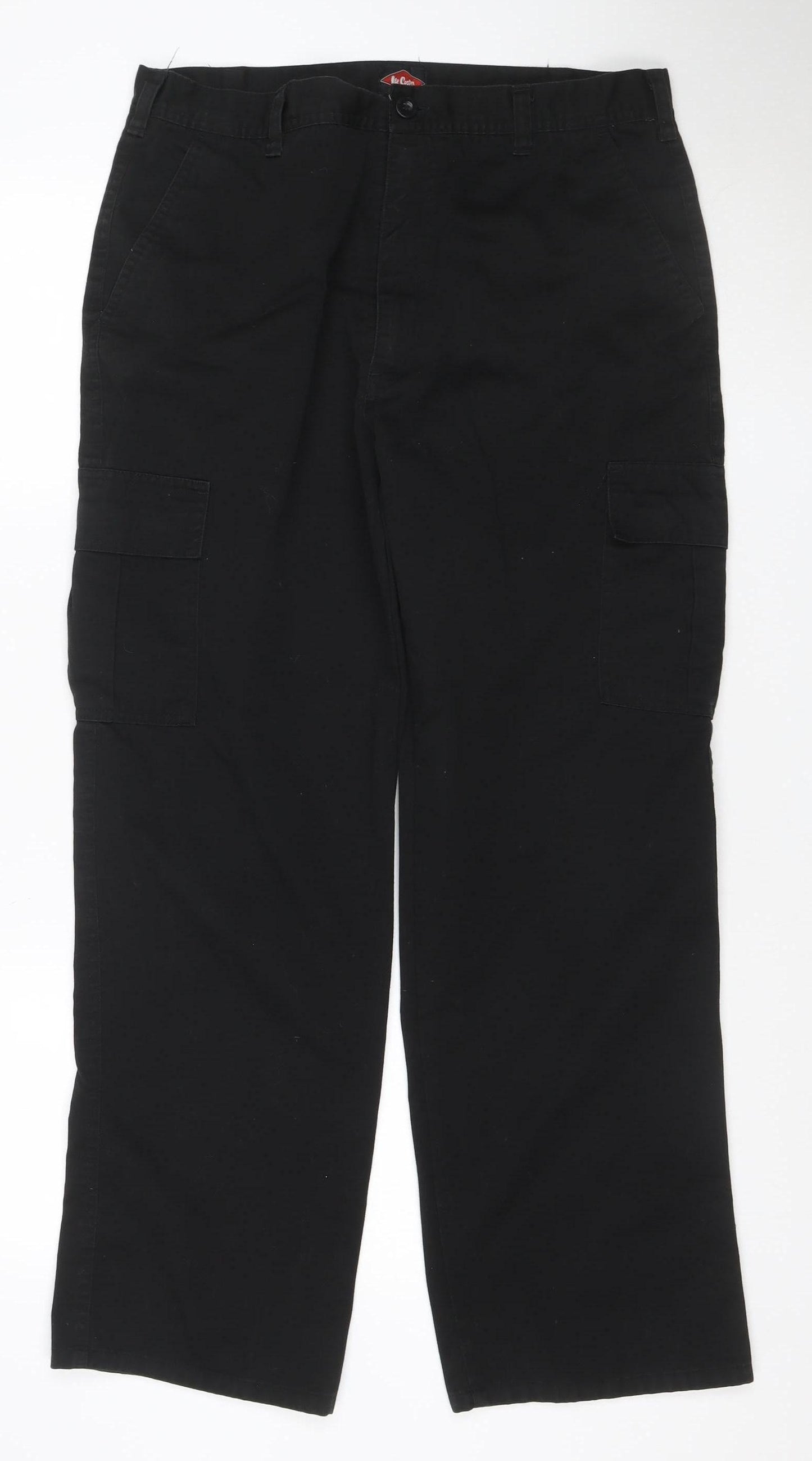 Lee Cooper Workwear Men’s Black W36 Cargo Trousers Straight Leg