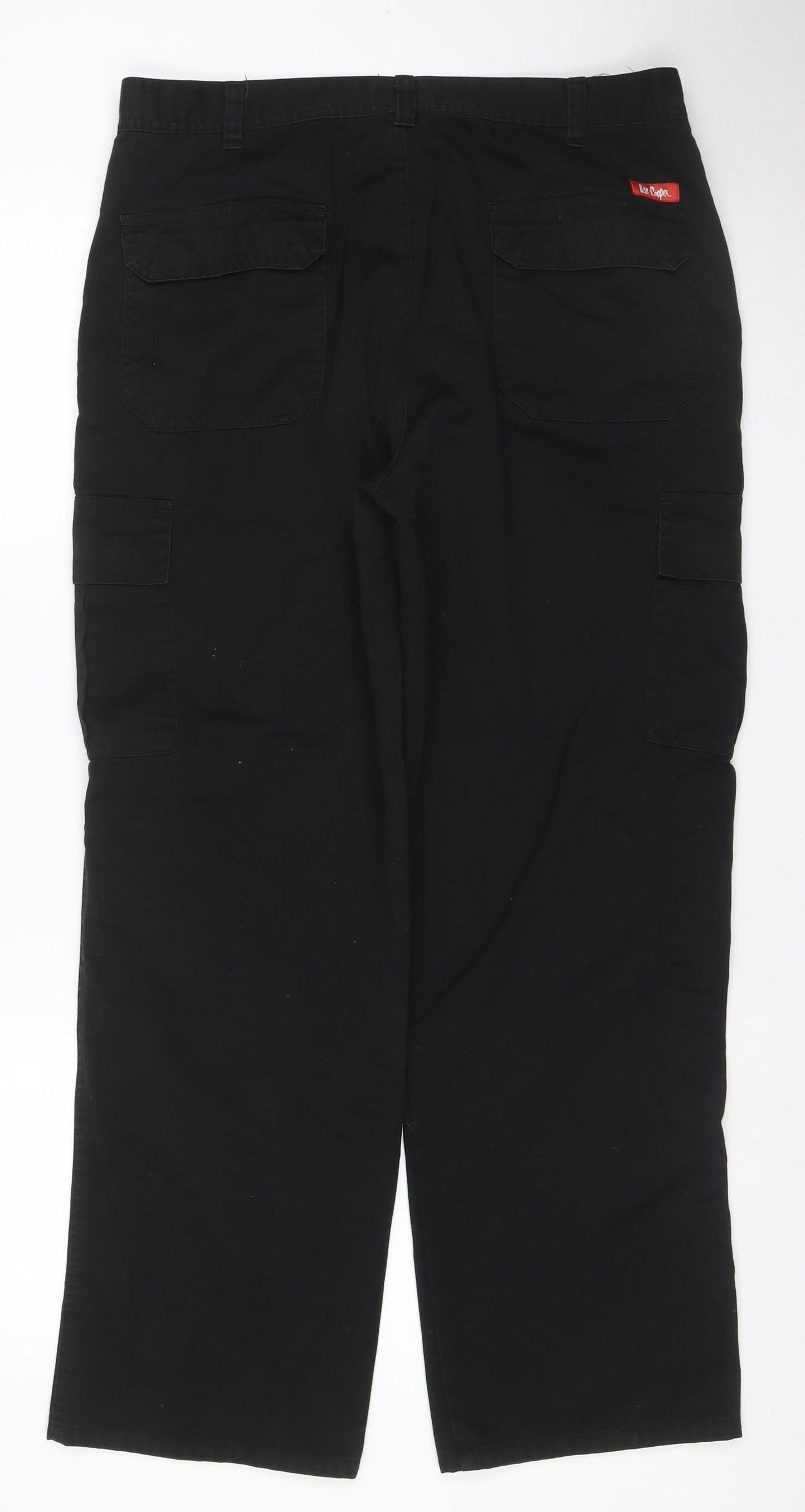 Lee Cooper Workwear Men’s Black W36 Cargo Trousers Straight Leg